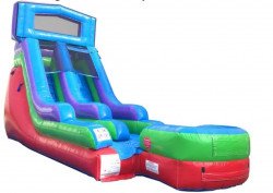 15ft Retro Rainbow Slide 27Lx9Wx15H