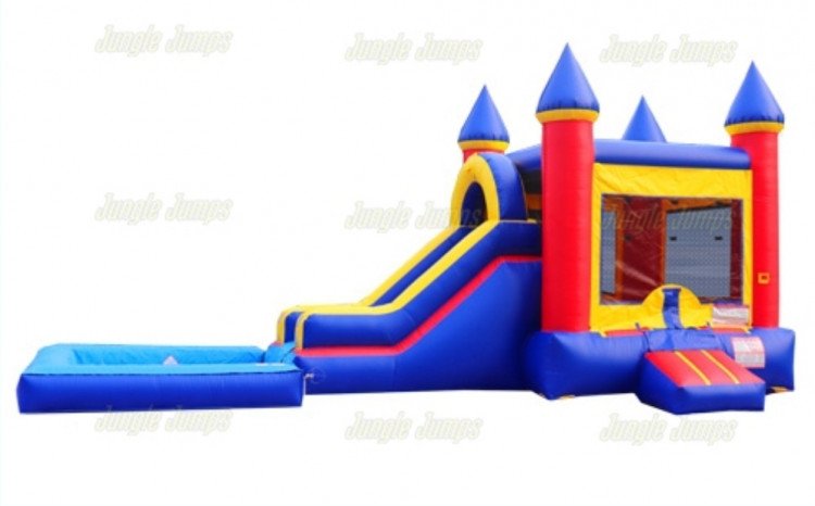 Multicolor Blue Slide Combo (WET) (Contact For Booking)